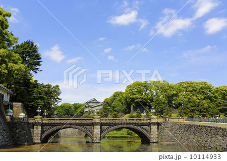 皇居 二重橋（新緑青空） 10114933