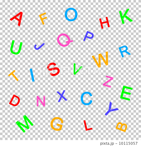 アルファベットのテクスチャのイラスト素材