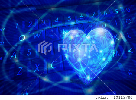 ハートの中にあるインターネット回線 10115780