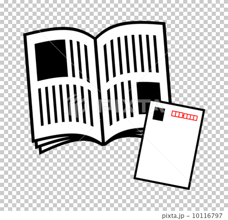 雑誌とハガキ 10116797