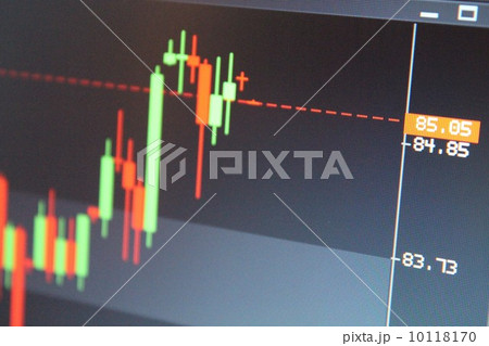 Stock market japanese candles chart background 10118170