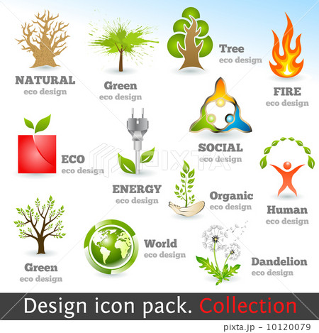 Design 3d color icon set. Design elements 10120079