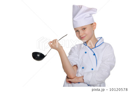 Cheerful chef with ladle Cheerful chef with ladle 10120578