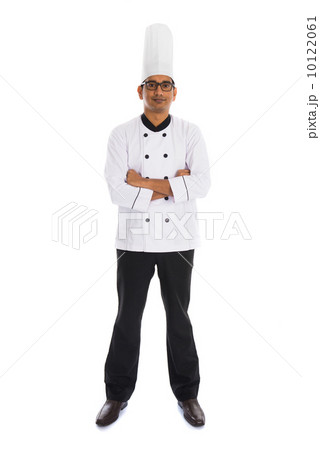 indian male chef isolated on white background 10122061