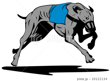 Greyhound Dog Racing Retro 10122134