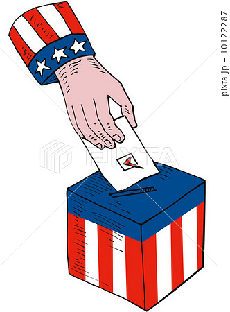 American Election Voting Ballot Box Retro American Election Voting Ballot Box Retro 10122287
