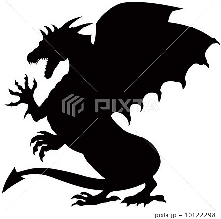 Dragon Fighting Silhouette 10122298