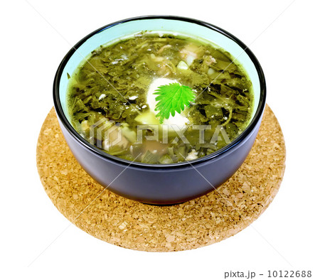 Soup green nettle on a stand Soup green nettle on a stand 10122688