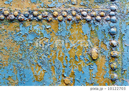 Metal rusty blue with rivets 1 Metal rusty blue with rivets 1 10122703