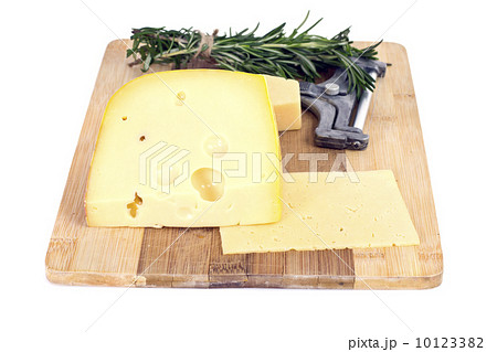 Cheese on Wooden Background 10123382