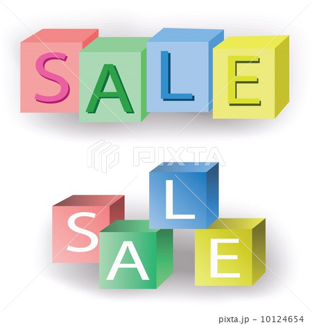 Colorful sale cubes 10124654