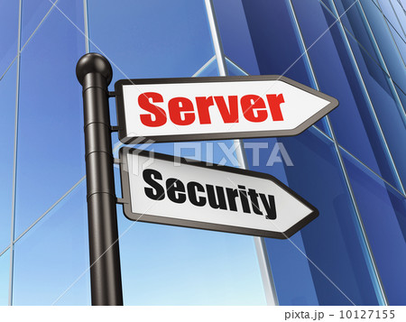 Privacy concept: sign Server Security on Building background Privacy concept: sign Server Security on Building background 10127155