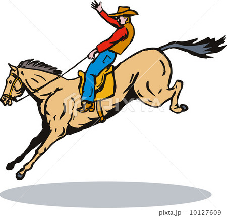 Rodeo Cowboy Horse Riding Retro Rodeo Cowboy Horse Riding Retro 10127609