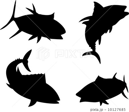 Yellow Fin Tuna Fish Silhouette 10127685