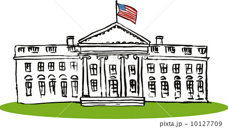 Whitehouse Retroのイラスト素材