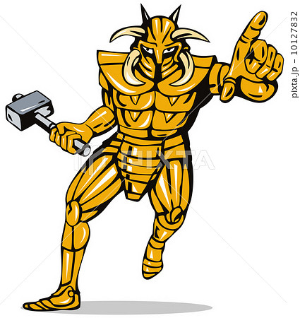 Villain Knight Armor with Hammer 10127832