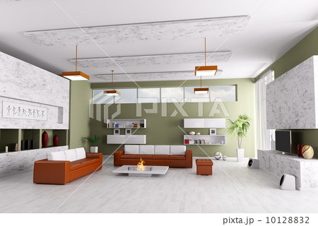 Interior of modern living room 10128832