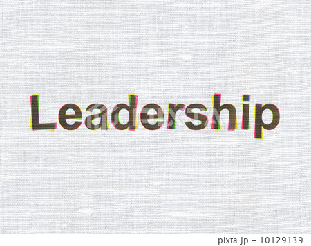 Business concept: Leadership on fabric texture background Business concept: Leadership on fabric texture background 10129139