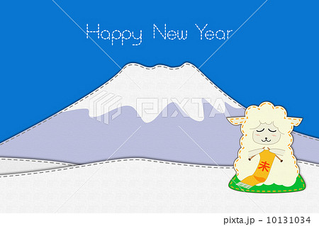 冬の羊の刺繍 10131034