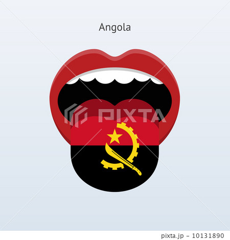 Angola language. Abstract human tongue. Angola language. Abstract human tongue. 10131890