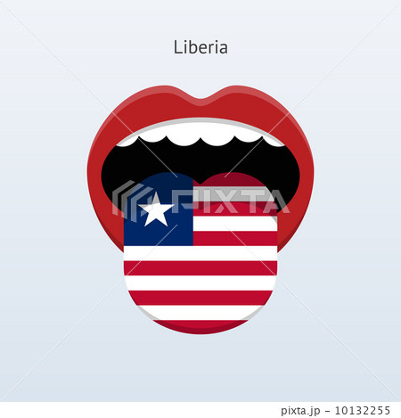 Liberia language. Abstract human tongue. Liberia language. Abstract human tongue. 10132255