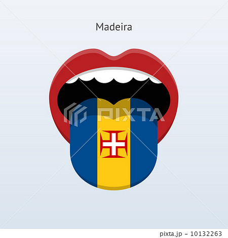 Madeira language. Abstract human tongue. 10132263