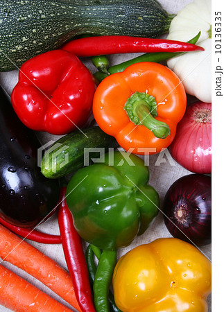 Colorful different fresh vegetable Colorful different fresh vegetable 10136335