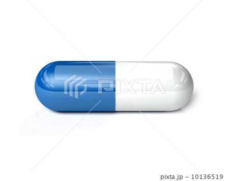 Medical pill. Concept 3D illustration. 10136519