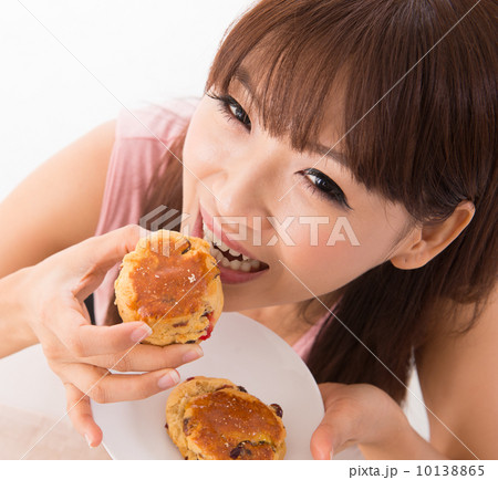 Enjoying scones Enjoying scones 10138865