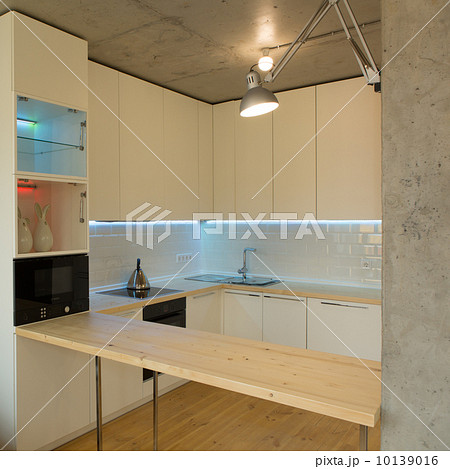 Modern and stylish white kitchen 10139016