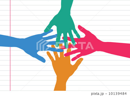 Background colorful silhouette hands design Background colorful silhouette hands design 10139484