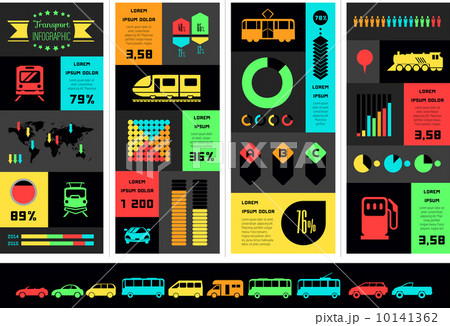 Transportation Infographic Template. 10141362