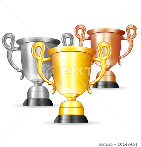 Set of Gold, Silver and Bronze Trophies 10143461
