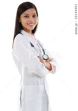 Confident Southeast Asian female medical doctor Confident Southeast Asian female medical doctor 10144401
