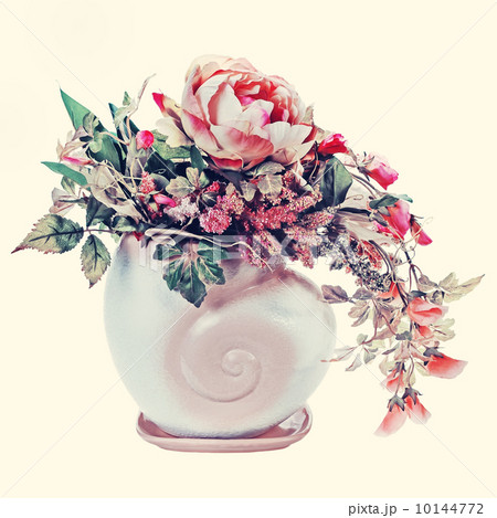 Bouquet from flowers with retro filter effect. 10144772