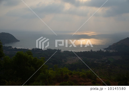 Landscape, sunset in India, Karnataka 10145580