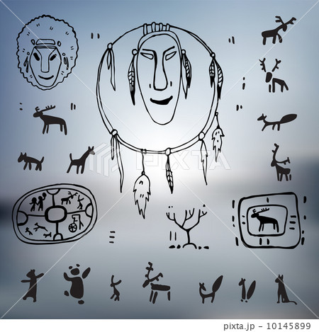 Siberia. Primitive painting set. 10145899