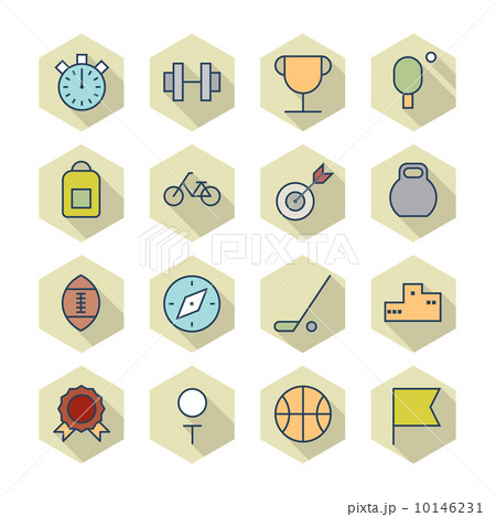 Thin Line Icons For Sport Thin Line Icons For Sport 10146231