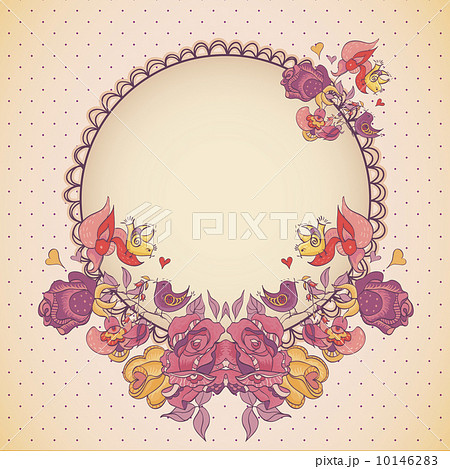 Wedding invitation with flowers 10146283