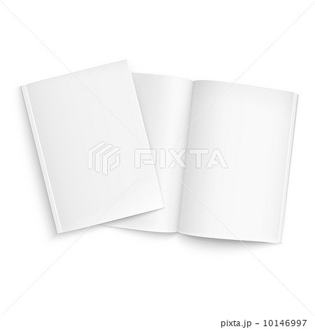 Couple of blank magazines template. 10146997