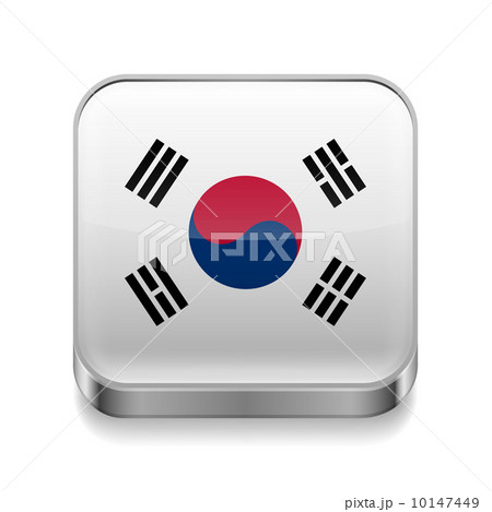 Metal icon of South Korea Metal icon of South Korea 10147449