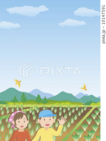 風景3野菜畑 Dのイラスト素材 風景3野菜畑 Dのイラスト素材