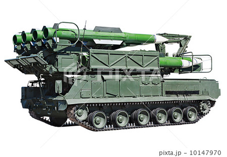 pre-loading installing anti-aircraft missile system "Buk-M2" 10147970