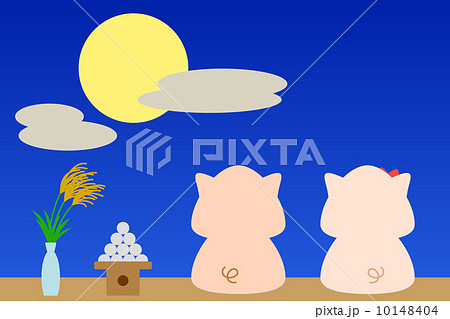 カレンダー用イラスト素材 ９月 豚 横長のイラスト素材 10148404 Pixta