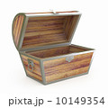 Ancient wooden treasure chest 10149354