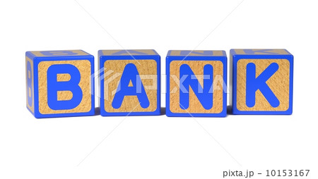 Bank - Colored Childrens Alphabet Blocks. 10153167