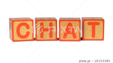 Chat - Colored Childrens Alphabet Blocks. Chat - Colored Childrens Alphabet Blocks. 10153385