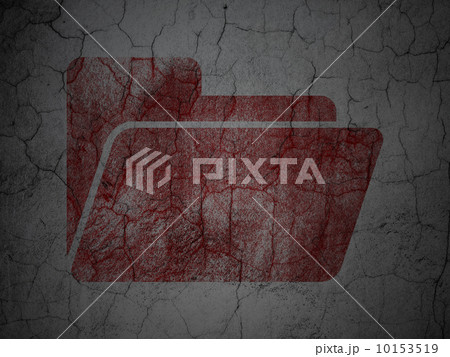 Finance concept: Folder on grunge wall background 10153519
