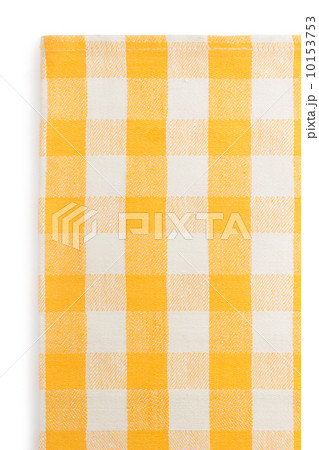 yellow napkin on white 10153753