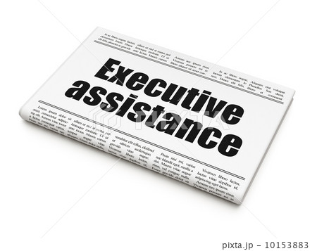 Finance concept: newspaper headline Executive Assistance Finance concept: newspaper headline Executive Assistance 10153883
